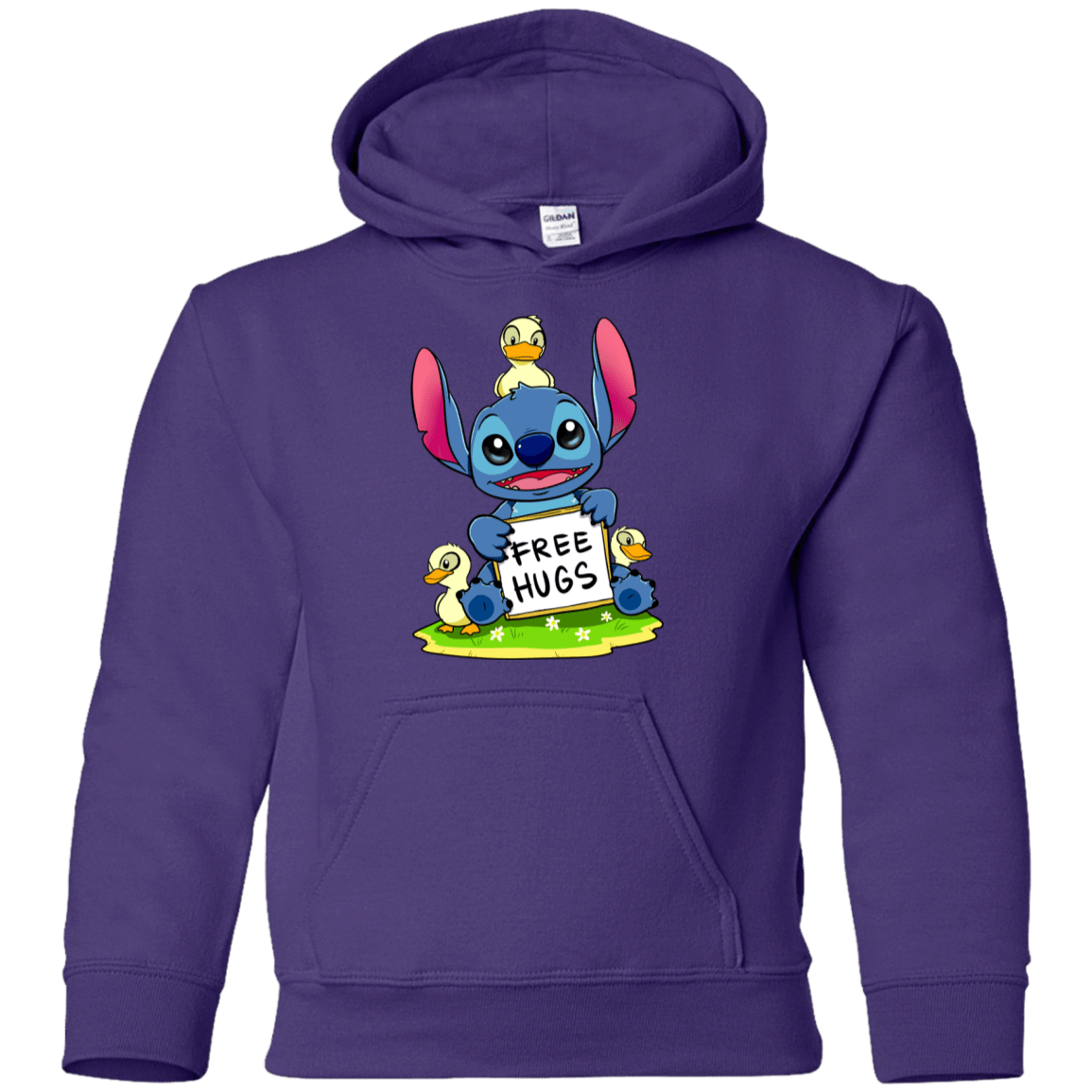 Sweatshirts Purple / YS Stitch Hug Youth Hoodie