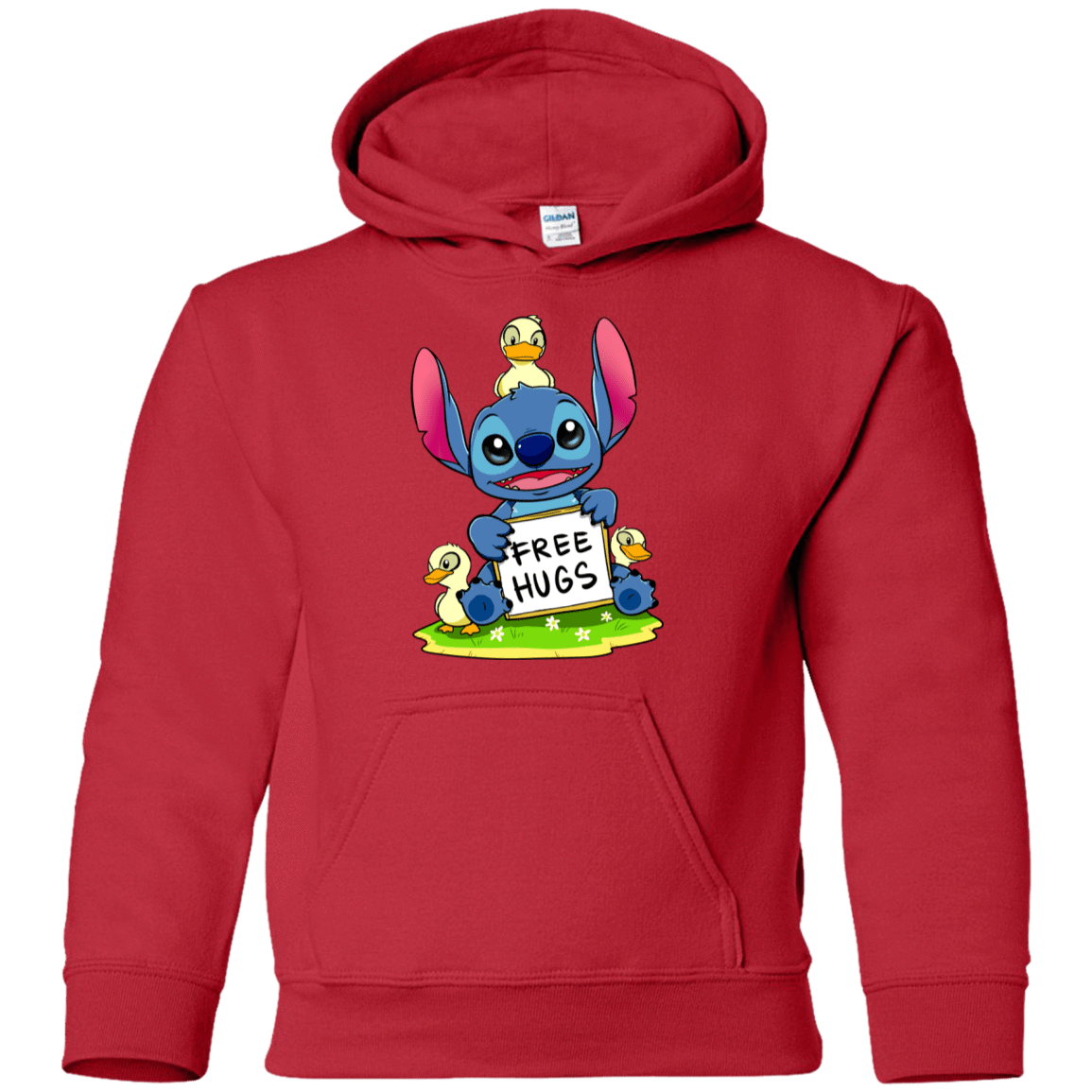 Sweatshirts Red / YS Stitch Hug Youth Hoodie