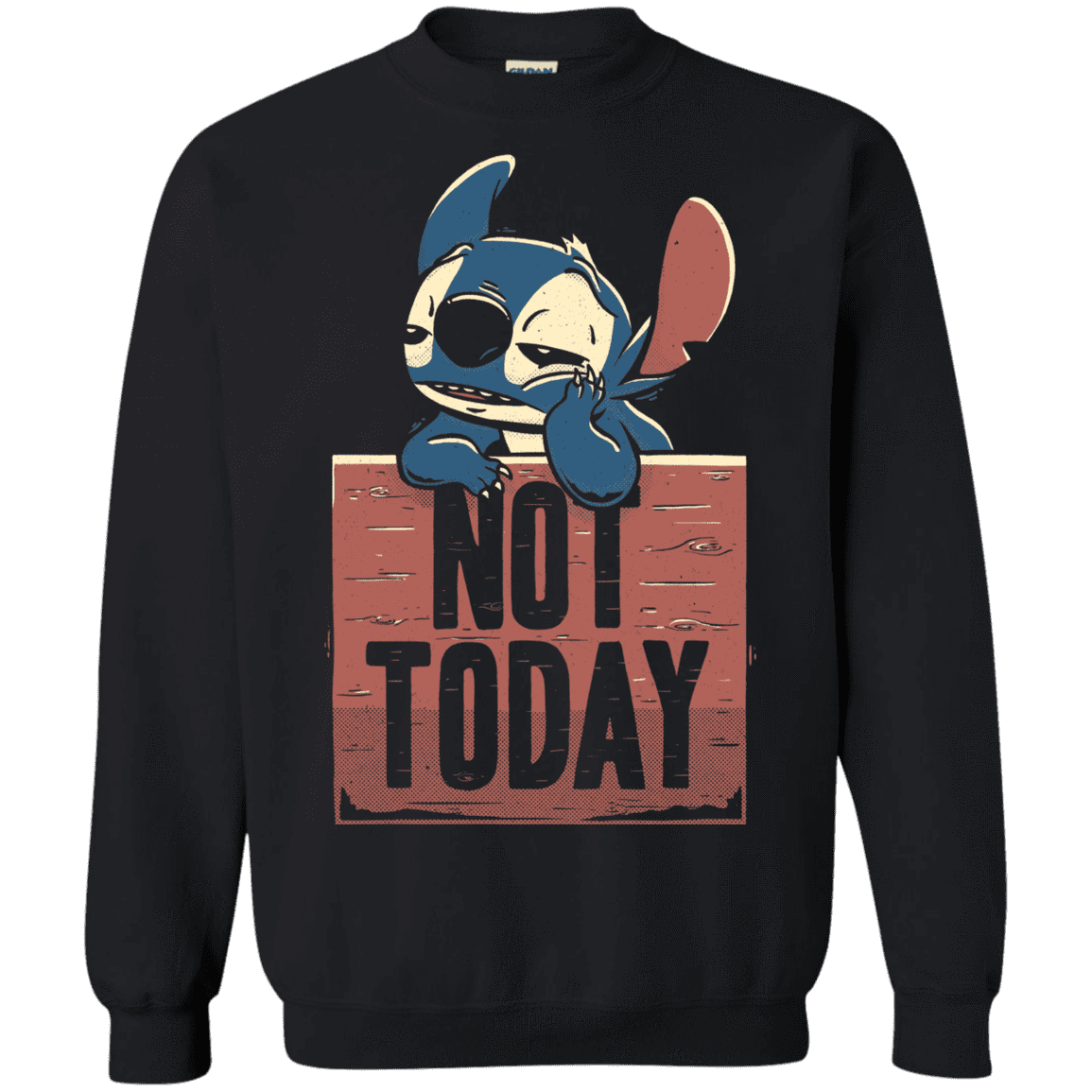 Sweatshirts Black / S Stitch Not Today Crewneck Sweatshirt