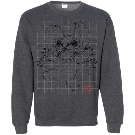 Sweatshirts Dark Heather / S Stitch Plan Crewneck Sweatshirt