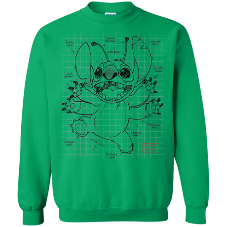 Sweatshirts Irish Green / S Stitch Plan Crewneck Sweatshirt