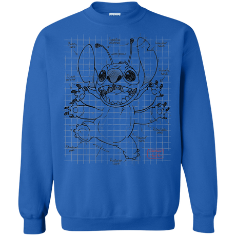 Sweatshirts Royal / S Stitch Plan Crewneck Sweatshirt