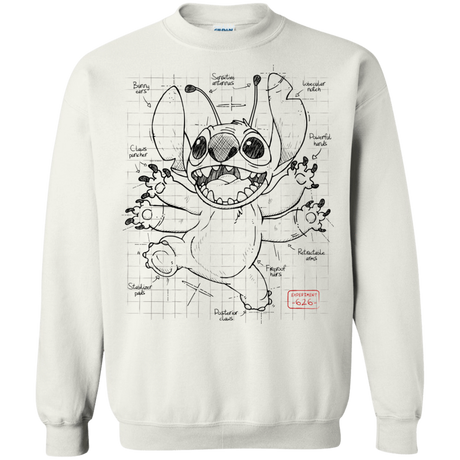 Sweatshirts White / S Stitch Plan Crewneck Sweatshirt