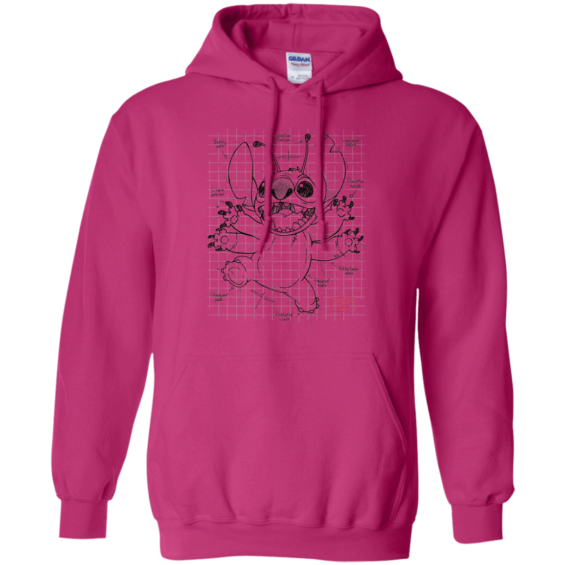 Sweatshirts Heliconia / S Stitch Plan Pullover Hoodie