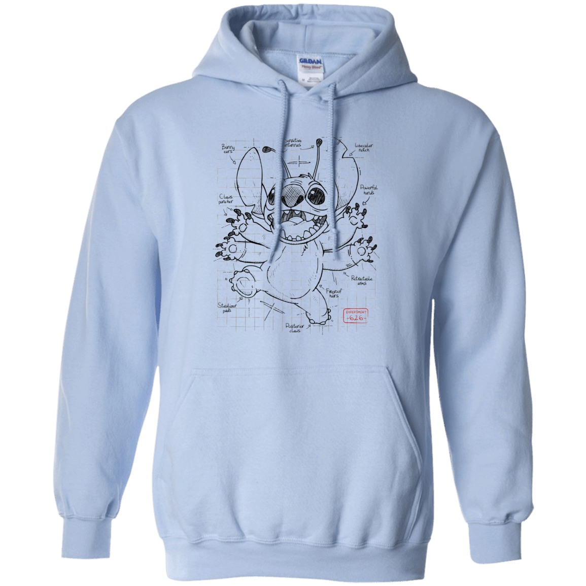 Sweatshirts Light Blue / S Stitch Plan Pullover Hoodie