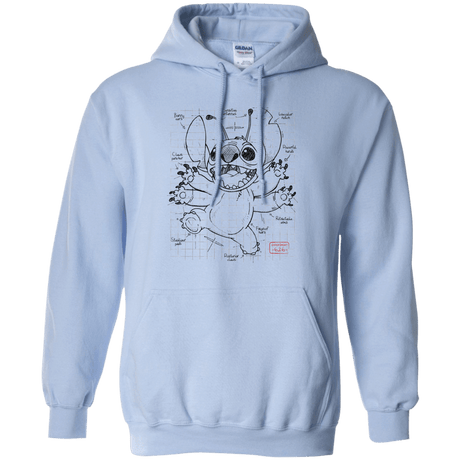 Sweatshirts Light Blue / S Stitch Plan Pullover Hoodie