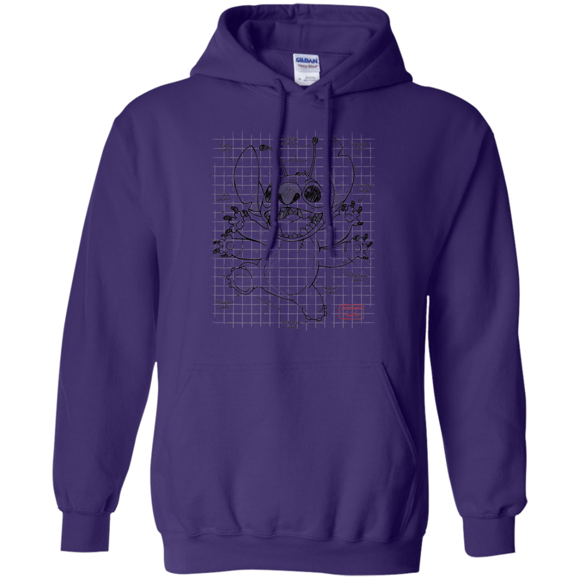 Sweatshirts Purple / S Stitch Plan Pullover Hoodie