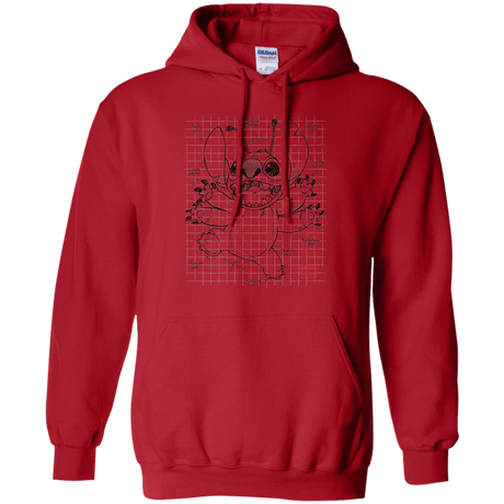 Sweatshirts Red / S Stitch Plan Pullover Hoodie
