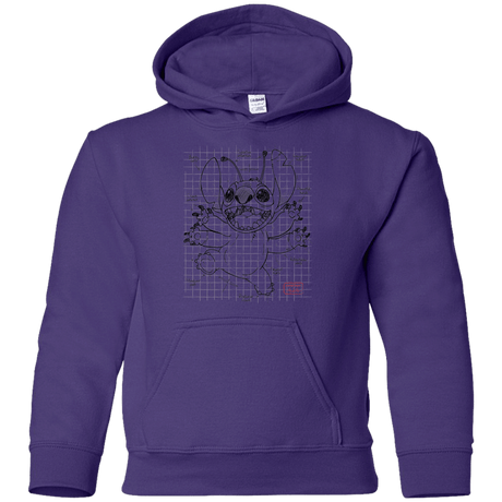 Sweatshirts Purple / YS Stitch Plan Youth Hoodie