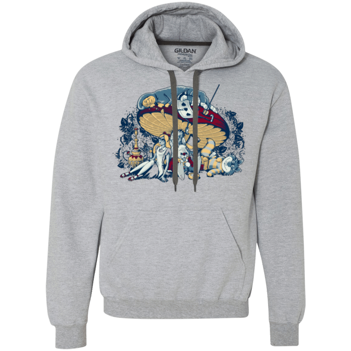Sweatshirts Sport Grey / Small STONED IN WONDERLAND Premium Fleece Hoodie