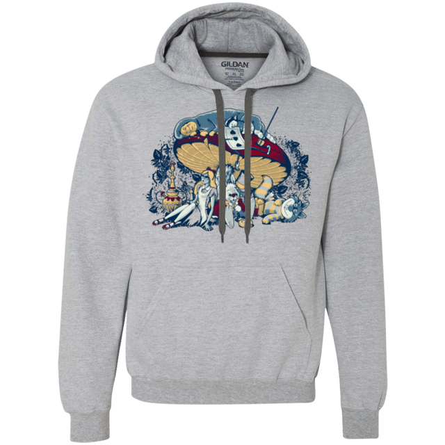 Sweatshirts Sport Grey / Small STONED IN WONDERLAND Premium Fleece Hoodie