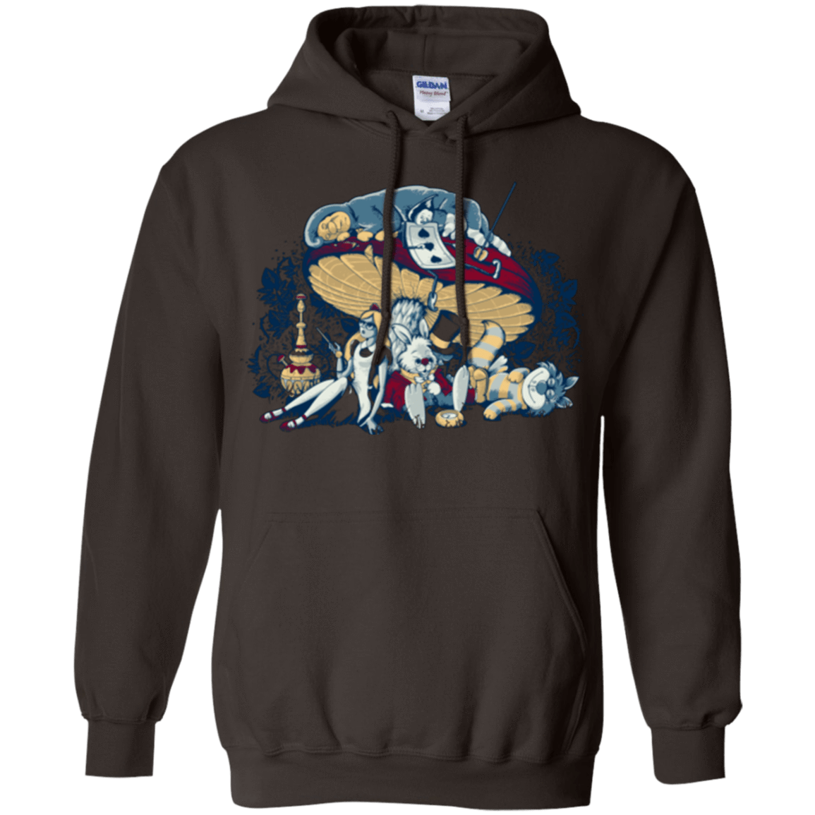 Sweatshirts Dark Chocolate / Small STONED IN WONDERLAND Pullover Hoodie