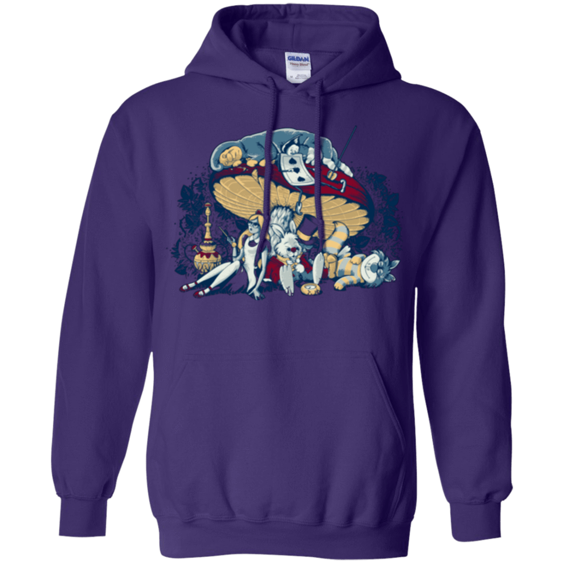 Sweatshirts Purple / Small STONED IN WONDERLAND Pullover Hoodie