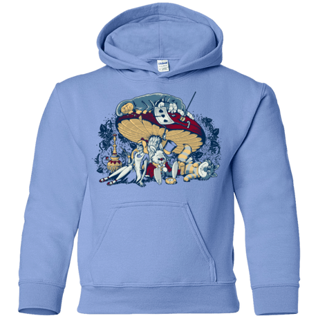 Sweatshirts Carolina Blue / YS STONED IN WONDERLAND Youth Hoodie