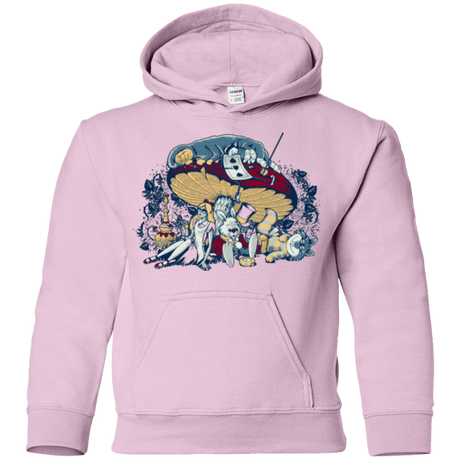 Sweatshirts Light Pink / YS STONED IN WONDERLAND Youth Hoodie