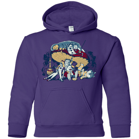 Sweatshirts Purple / YS STONED IN WONDERLAND Youth Hoodie