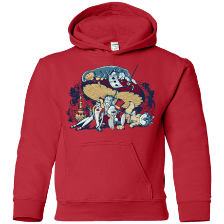 Sweatshirts Red / YS STONED IN WONDERLAND Youth Hoodie