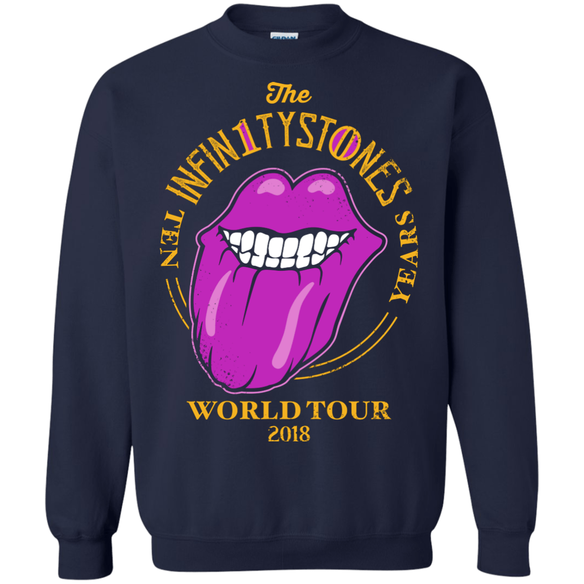 Sweatshirts Navy / S Stones World Tour Crewneck Sweatshirt
