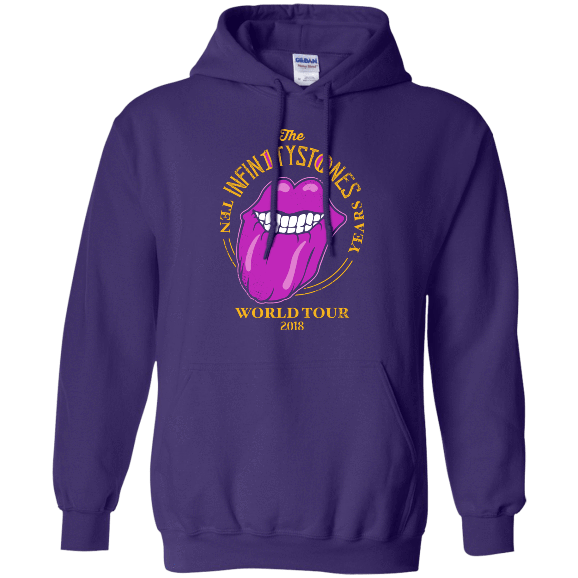 Sweatshirts Purple / S Stones World Tour Pullover Hoodie