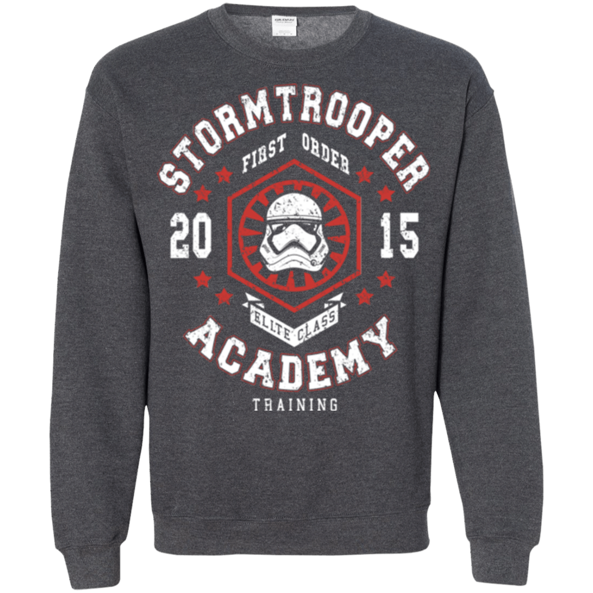 Sweatshirts Dark Heather / Small Stormtrooper Academy 15 Crewneck Sweatshirt