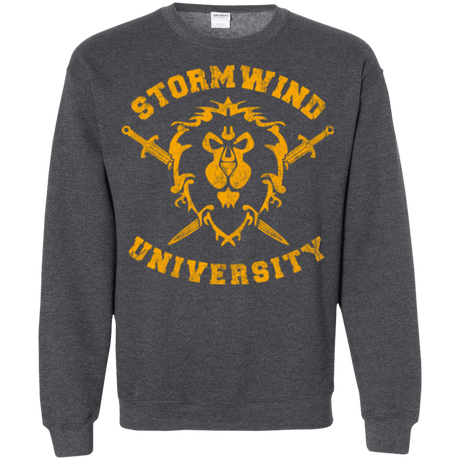 Sweatshirts Dark Heather / Small Stormwind University Crewneck Sweatshirt
