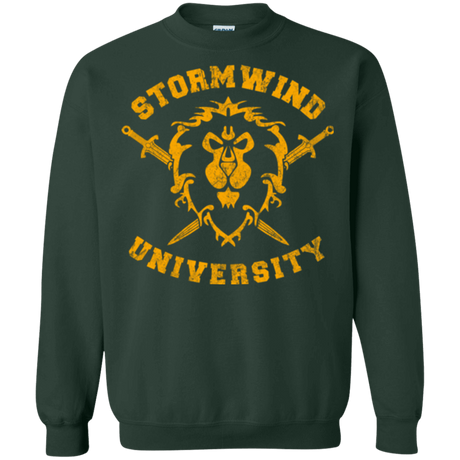 Sweatshirts Forest Green / Small Stormwind University Crewneck Sweatshirt