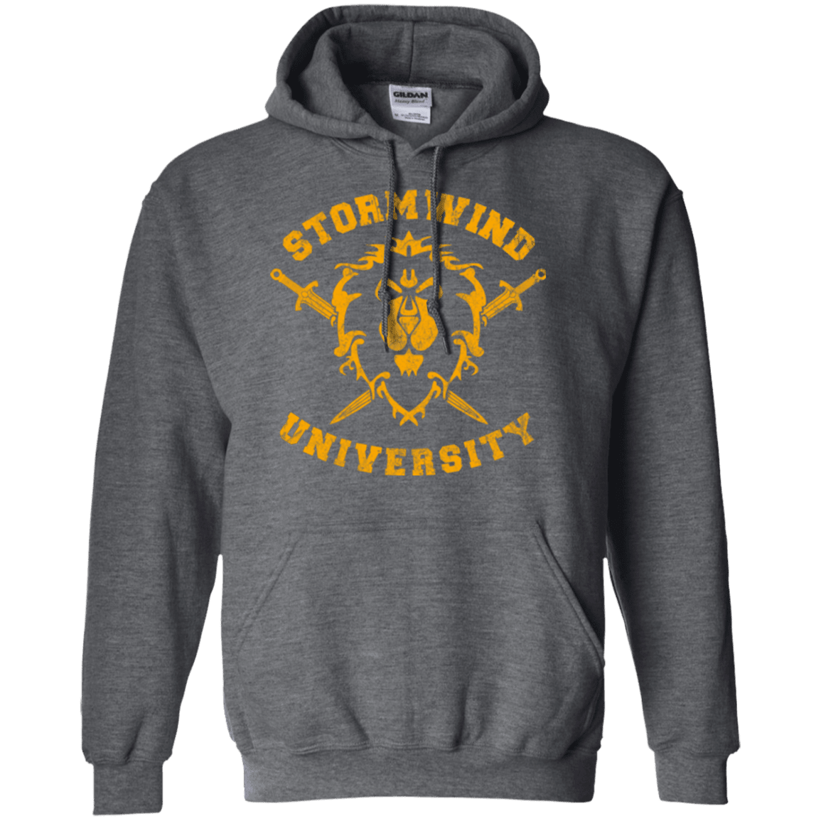 Sweatshirts Dark Heather / Small Stormwind University Pullover Hoodie