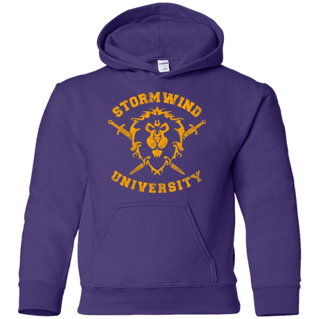 Sweatshirts Purple / YS Stormwind University Youth Hoodie