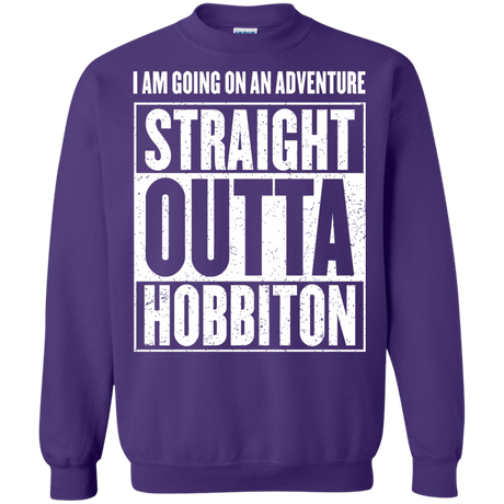 Sweatshirts Purple / S Straight Outta Hobbiton Crewneck Sweatshirt