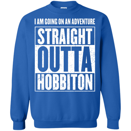 Sweatshirts Royal / S Straight Outta Hobbiton Crewneck Sweatshirt