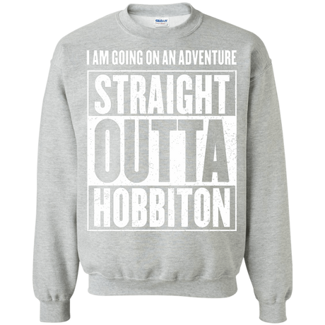 Sweatshirts Sport Grey / S Straight Outta Hobbiton Crewneck Sweatshirt