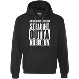 Sweatshirts Black / S Straight Outta Hobbiton Premium Fleece Hoodie