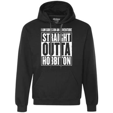Sweatshirts Black / S Straight Outta Hobbiton Premium Fleece Hoodie