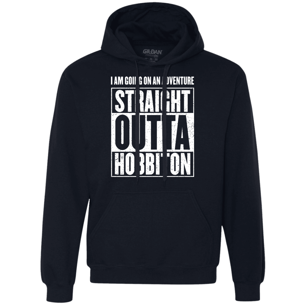 Sweatshirts Navy / S Straight Outta Hobbiton Premium Fleece Hoodie