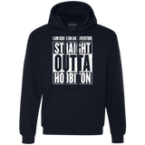 Sweatshirts Navy / S Straight Outta Hobbiton Premium Fleece Hoodie