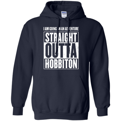 Sweatshirts Navy / S Straight Outta Hobbiton Pullover Hoodie