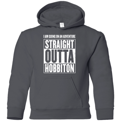 Sweatshirts Charcoal / YS Straight Outta Hobbiton Youth Hoodie