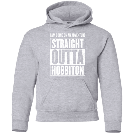 Sweatshirts Sport Grey / YS Straight Outta Hobbiton Youth Hoodie