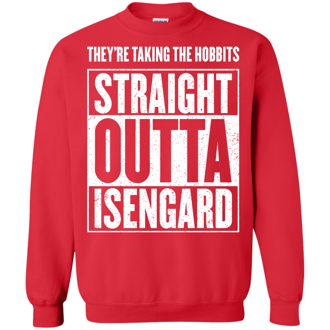 Sweatshirts Red / S Straight Outta Isengard Crewneck Sweatshirt