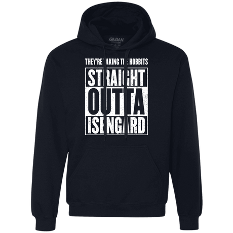 Sweatshirts Navy / S Straight Outta Isengard Premium Fleece Hoodie