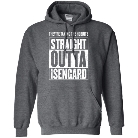 Sweatshirts Dark Heather / S Straight Outta Isengard Pullover Hoodie