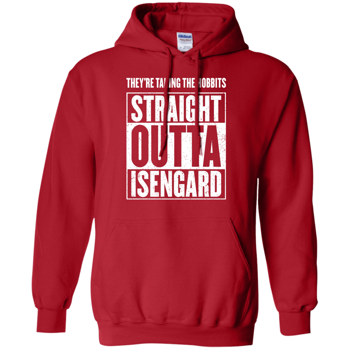 Sweatshirts Red / S Straight Outta Isengard Pullover Hoodie