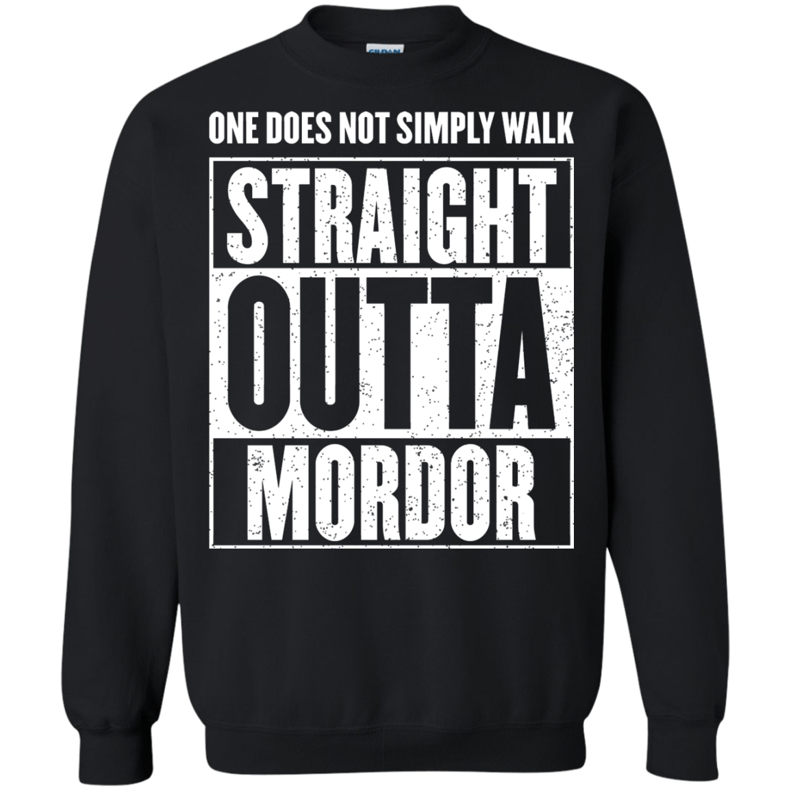 Sweatshirts Black / S Straight Outta Mordor Crewneck Sweatshirt