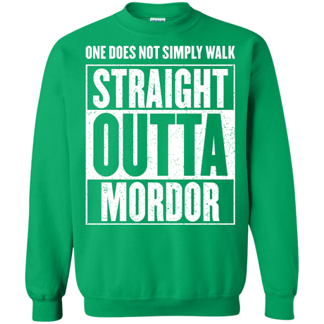 Sweatshirts Irish Green / S Straight Outta Mordor Crewneck Sweatshirt