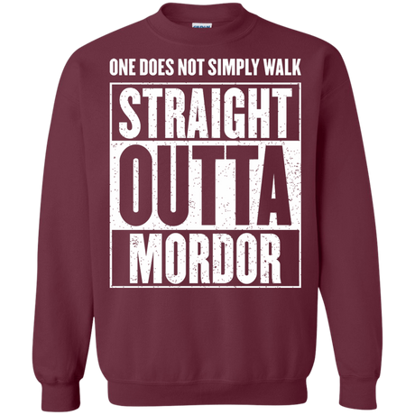 Sweatshirts Maroon / S Straight Outta Mordor Crewneck Sweatshirt