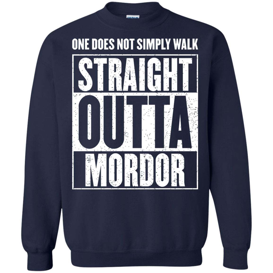 Sweatshirts Navy / S Straight Outta Mordor Crewneck Sweatshirt