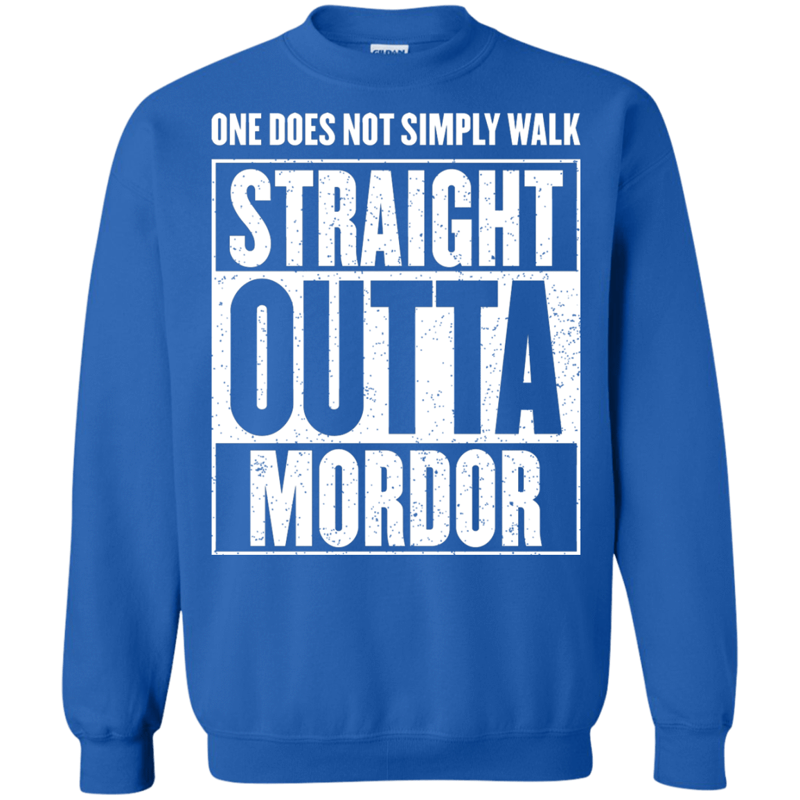 Sweatshirts Royal / S Straight Outta Mordor Crewneck Sweatshirt