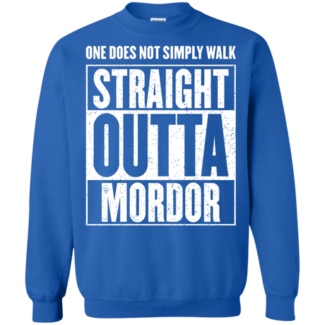 Sweatshirts Royal / S Straight Outta Mordor Crewneck Sweatshirt