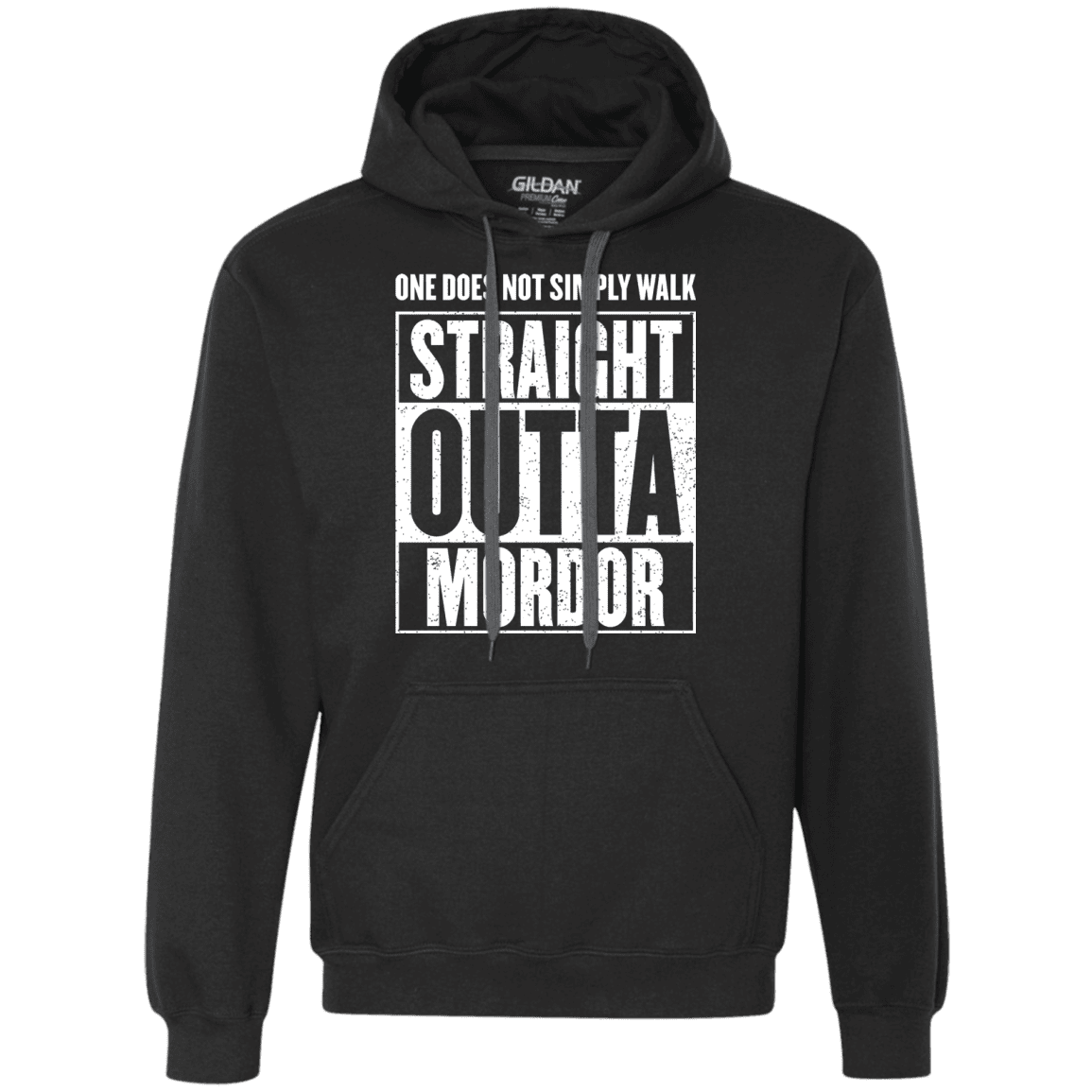 Sweatshirts Black / S Straight Outta Mordor Premium Fleece Hoodie