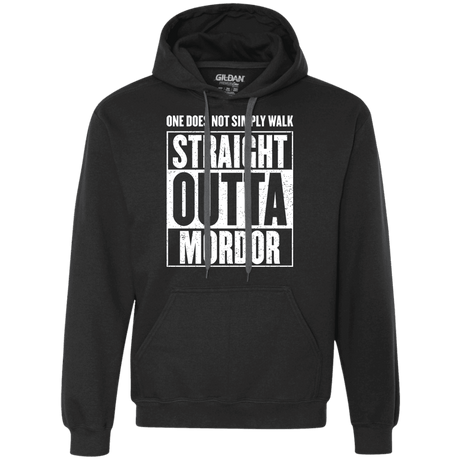 Sweatshirts Black / S Straight Outta Mordor Premium Fleece Hoodie
